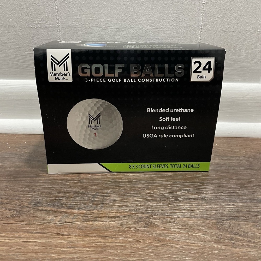 Members Mark Golf Balls 24 Pack (2 Dozen) 3 Pc Golf Ball Construction